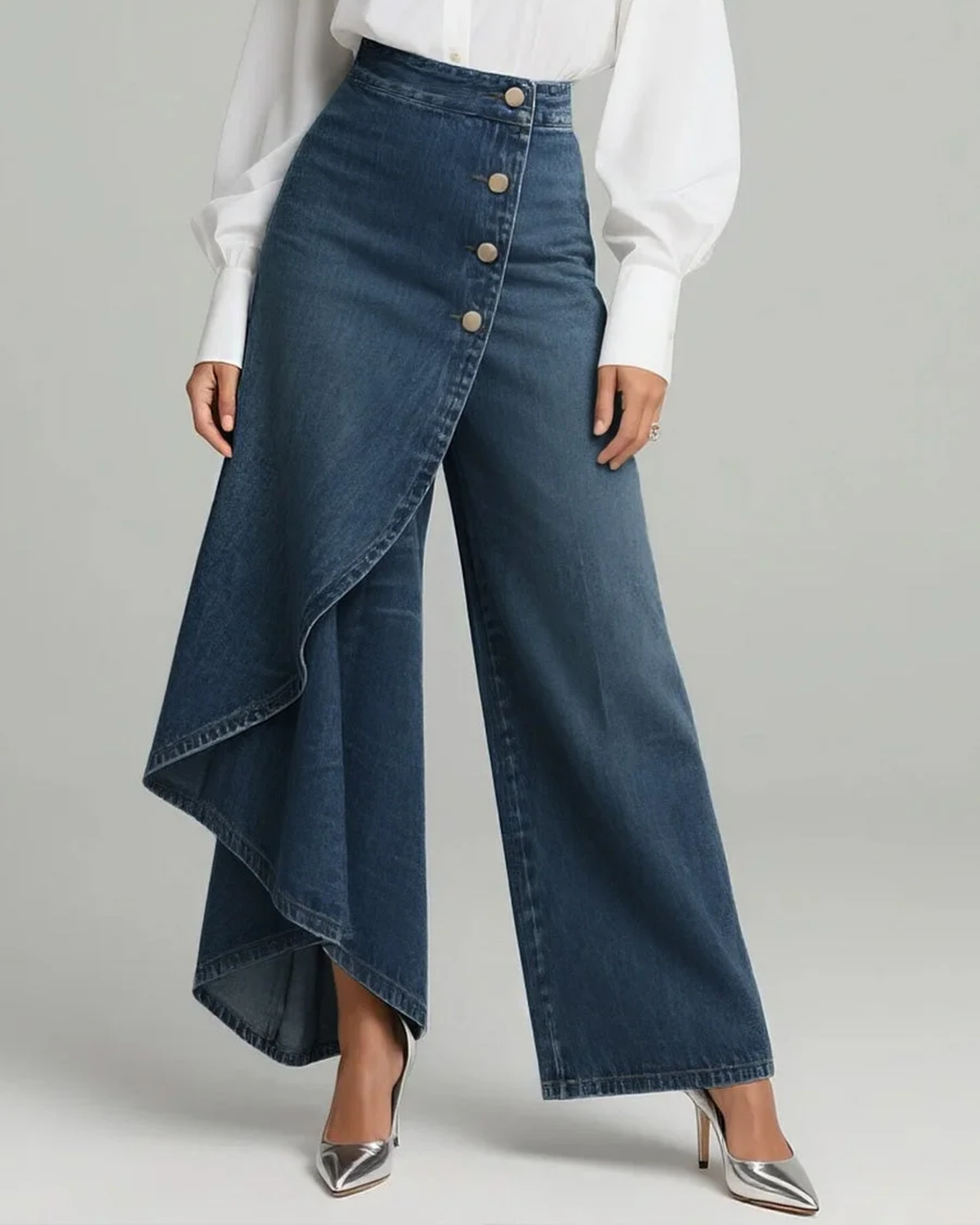 Loryne | Jean Portefeuille Coupe Slim