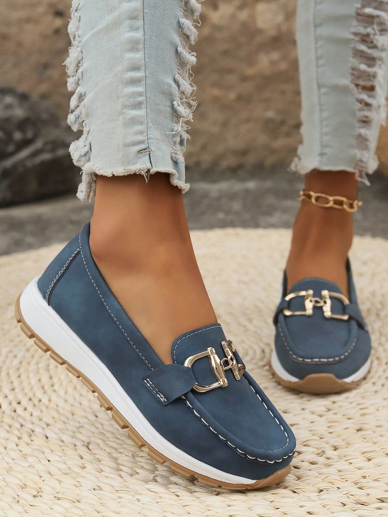 Ellie | Mocassins Chic à Boucle pour Femme
