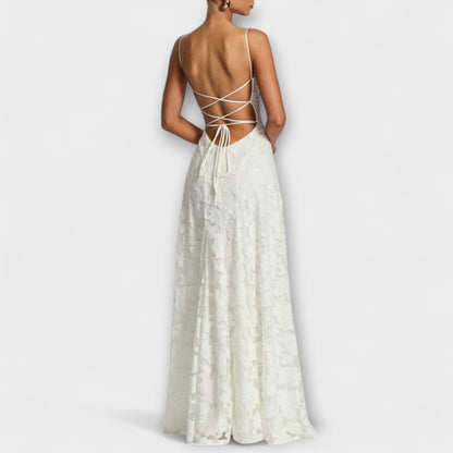 Coralie | Robe Longue de Cérémonie en Dentelle Florale