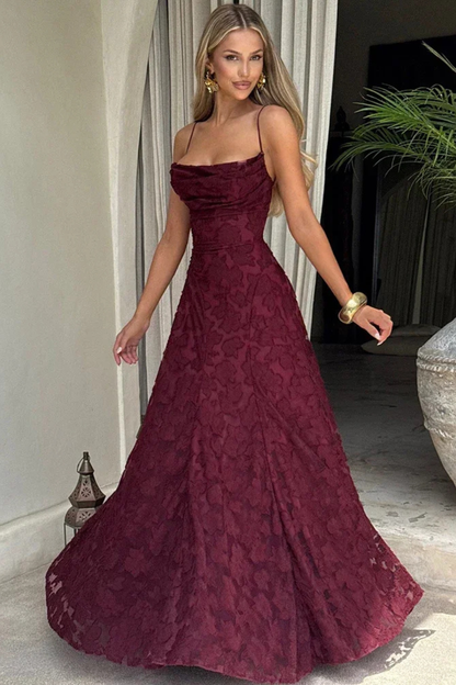 Rosine | Robe Maxi Jacquard Dos Nu