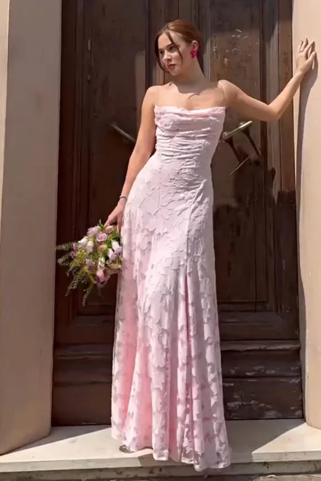 Rosine | Robe Maxi Jacquard Dos Nu