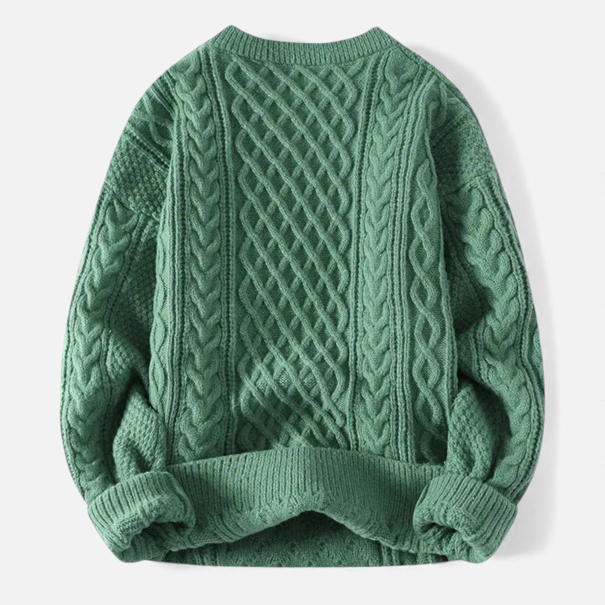 Lysandre | Pull Maille Torsadée Col Rond