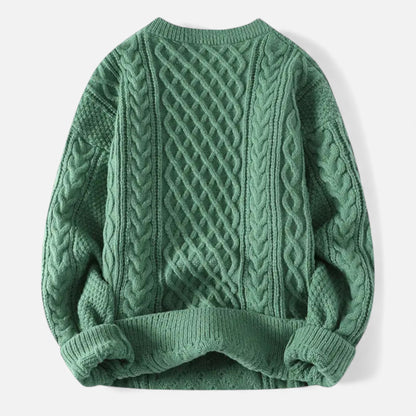 Lysandre | Pull Maille Torsadée Col Rond