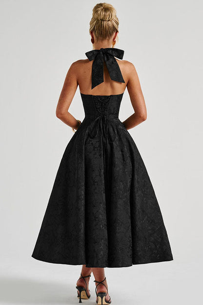 Aurélie | Robe Longue Col Halter en V