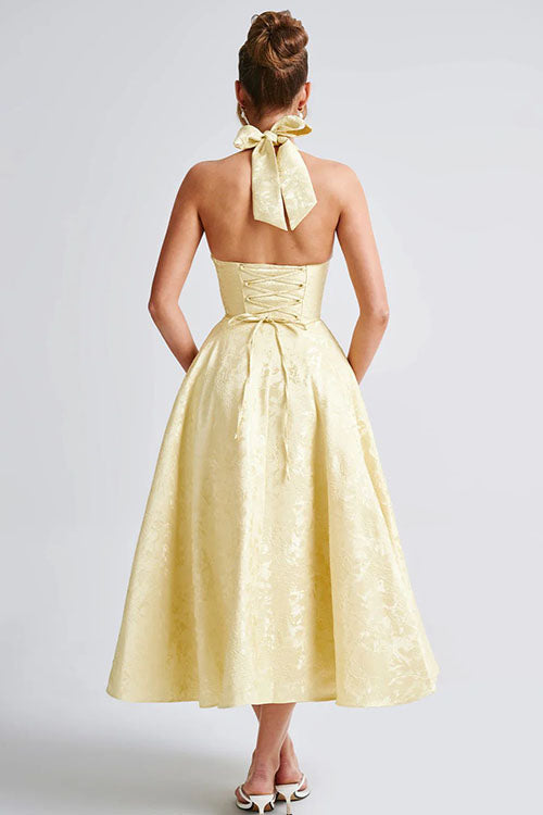 Aurélie | Robe Longue Col Halter en V