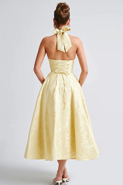 Aurélie | Robe Longue Col Halter en V