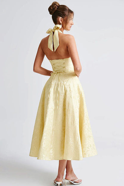 Aurélie | Robe Longue Col Halter en V