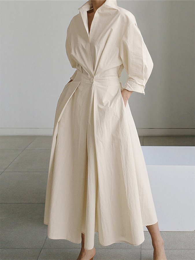 Salomé | Robe Longue Fluide à Coupe Flatteuse