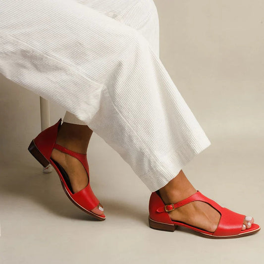 Albertine | Sandales Plates à Brides Ajustables pour Été