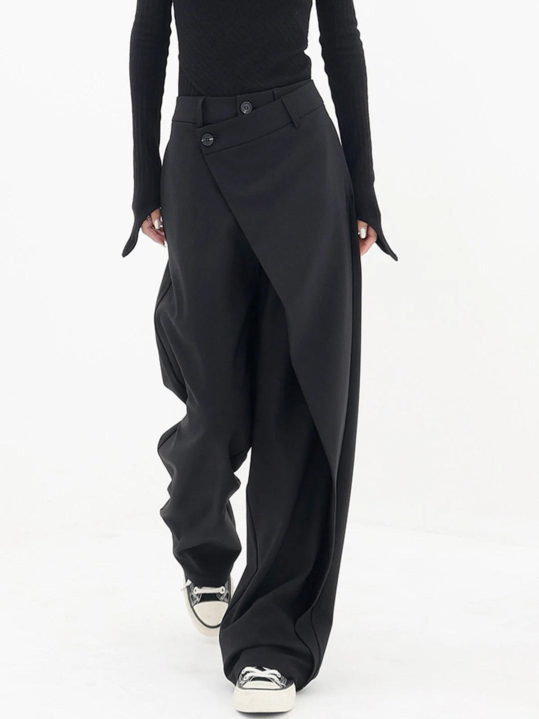 Naïg | Pantalon Large Ceinture Superposée