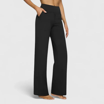 Amélie | Pantalon Droit Taille Élastique pour Quotidien