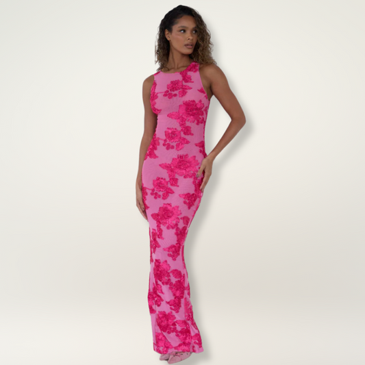 Flora | Robe Longue Florale Sans Manches