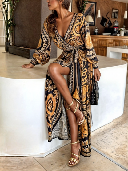 Doriane | Robe Longue Bohème Fendue