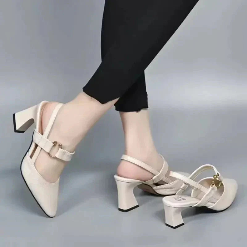 Élodie | Escarpins Slingback à Double Bride