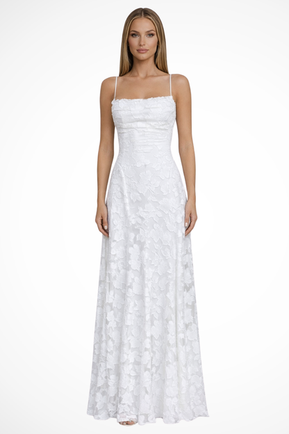 Rosine | Robe Maxi Jacquard Dos Nu
