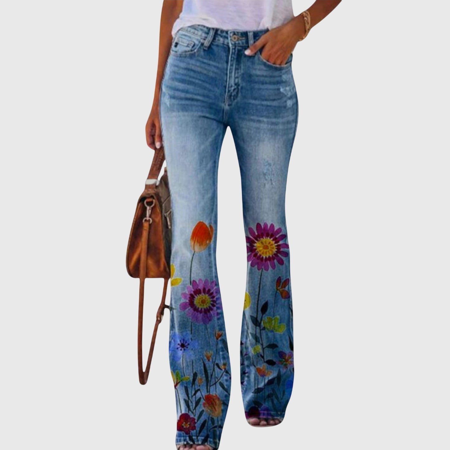 Flora | Pantalon Fleuri Fluide pour Été