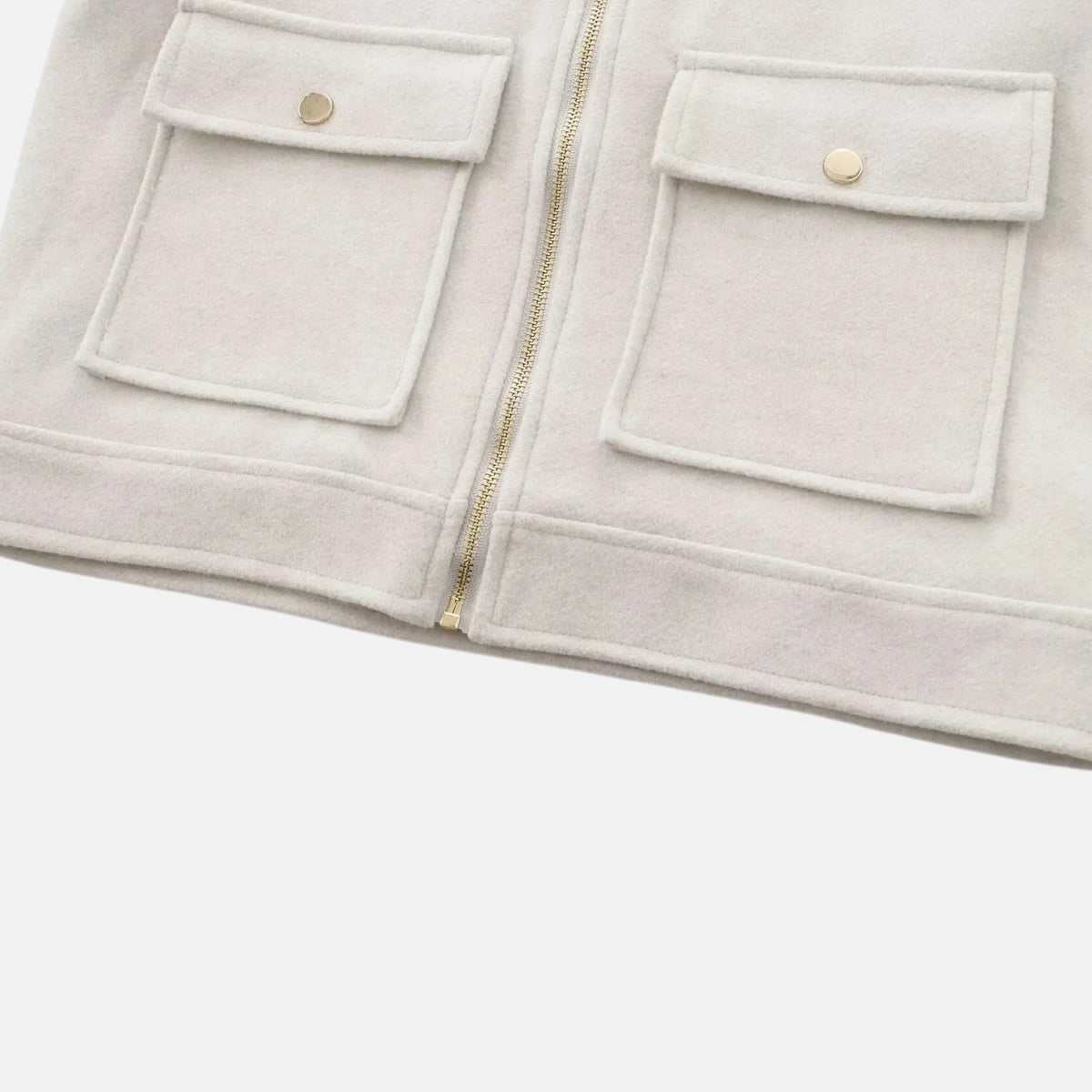 Gaïane | Veste Courte Zippée à Poches