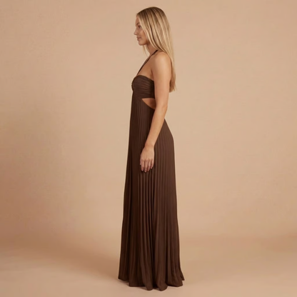 Soléna | Robe Longue Plissée d'Été