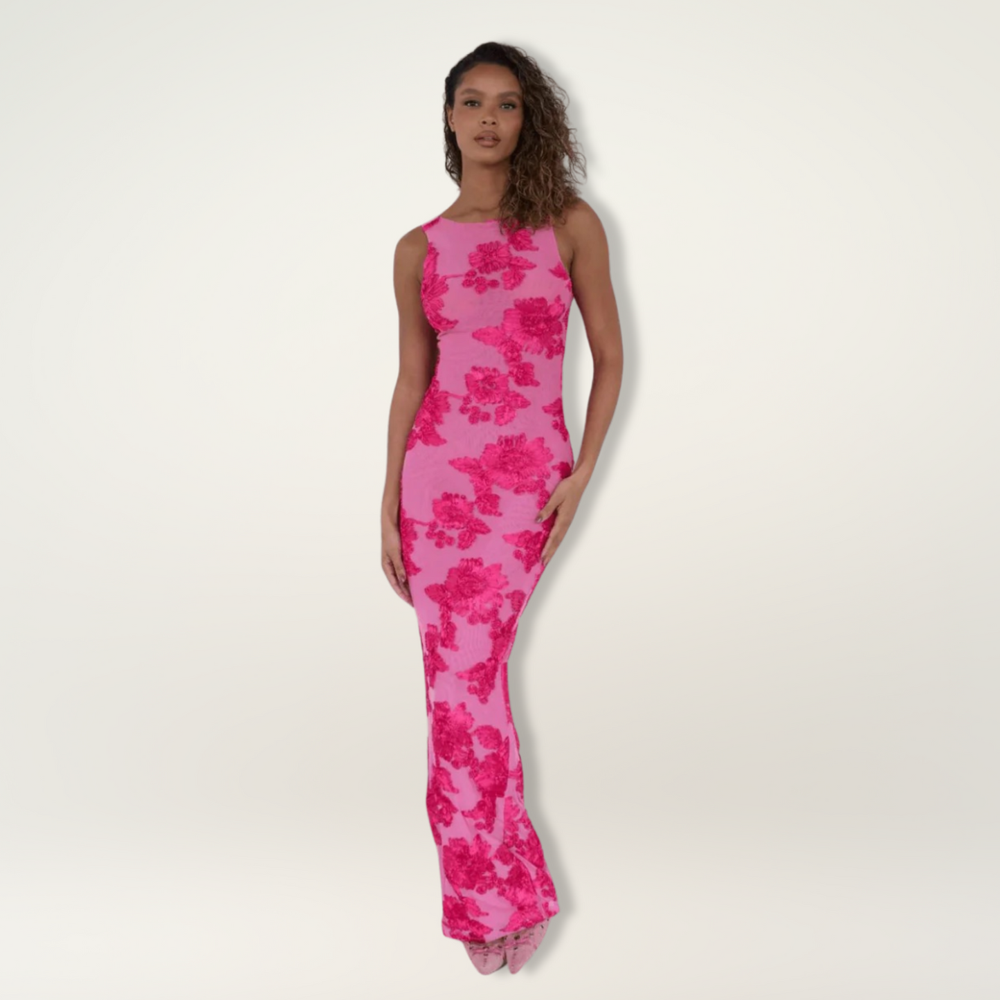Flora | Robe Longue Florale Sans Manches