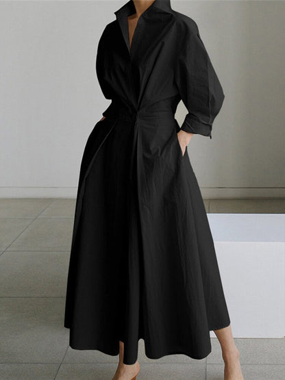 Salomé | Robe Longue Fluide à Coupe Flatteuse
