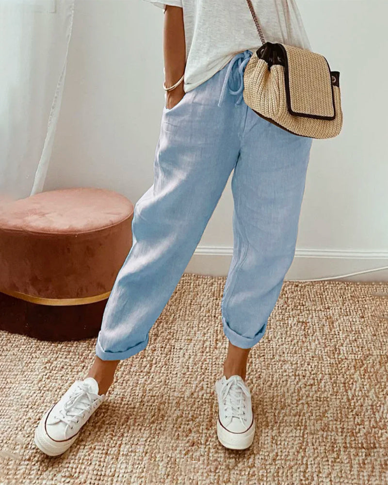 Rémy | Pantalon Taille Haute Décontracté Élégant