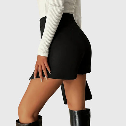 Pascale | Jupe Crayon Taille Haute avec Fente