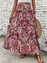 Isabelle | Jupe Maxi en Chiffon à Imprimé Floral