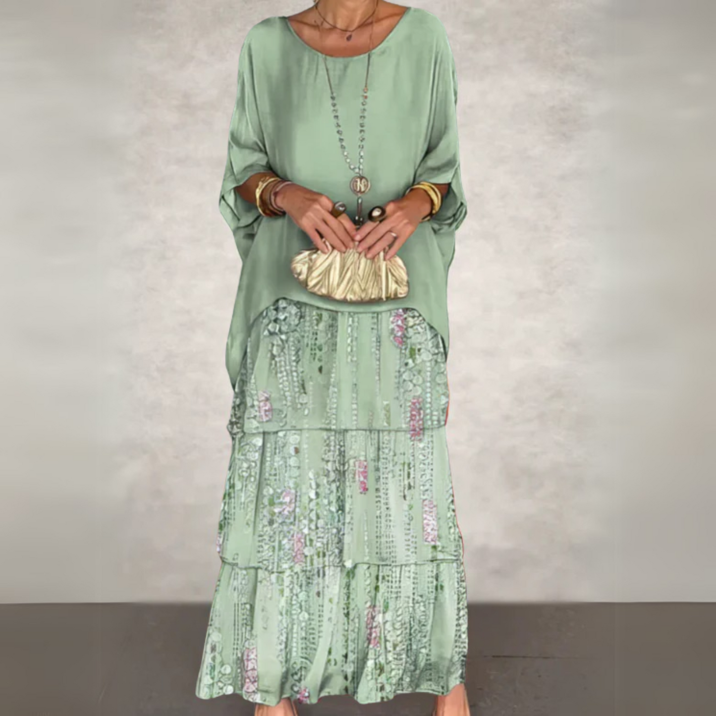 Élodie | Robe Longue Fluide pour Cérémonies