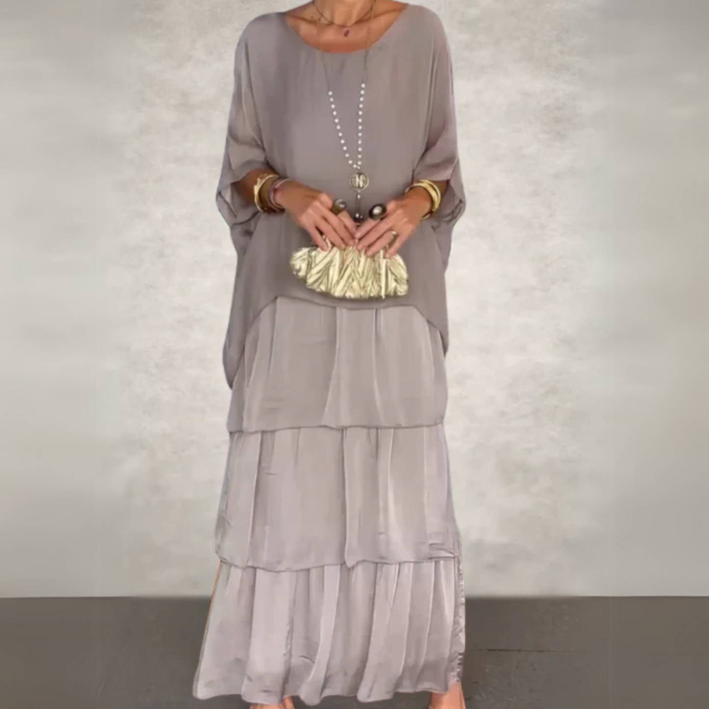 Élodie | Robe Longue Fluide pour Cérémonies