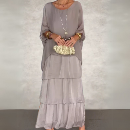 Élodie | Robe Longue Fluide pour Cérémonies