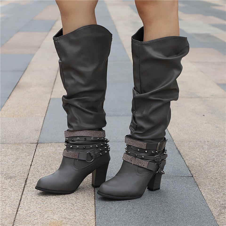 Paméline | Bottes Hautes Genou Souples Talon Bloc