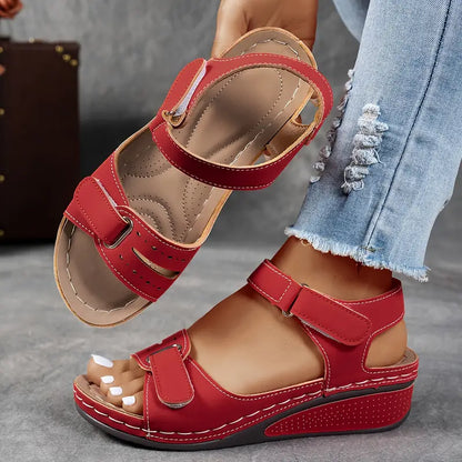 Flavie | Sandales Compensées Bride Ajustable pour Été