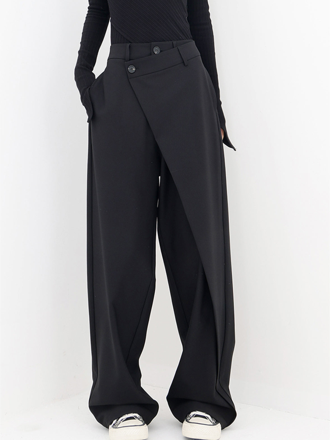 Naïg | Pantalon Large Ceinture Superposée