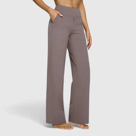 Amélie | Pantalon Droit Taille Élastique pour Quotidien