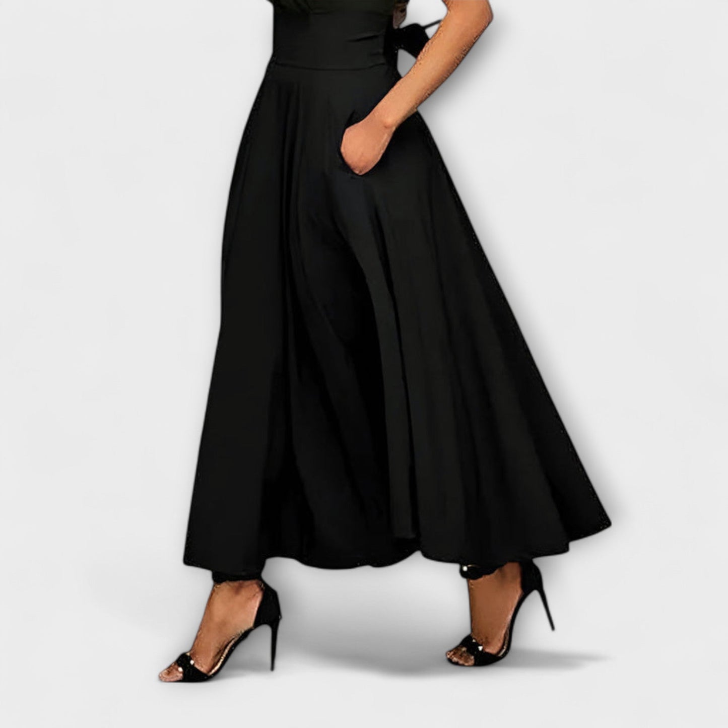 Brigitte | Jupe Maxi Évasée Élégante