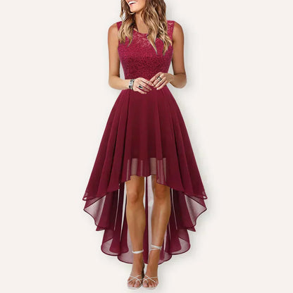 Berthilde | Robe Midi Asymétrique Sans Manches
