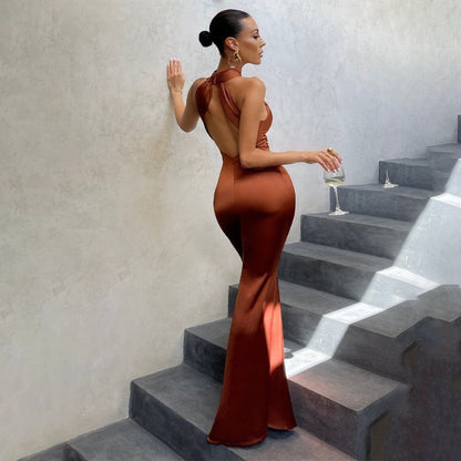 Ysambre | Robe Longue Sirène Dos Nu Ajustée