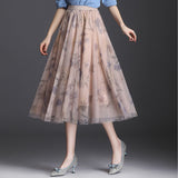 Juliette | Jupe Midi en Tulle à Trois Couches