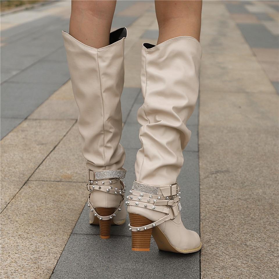 Paméline | Bottes Hautes Genou Souples Talon Bloc
