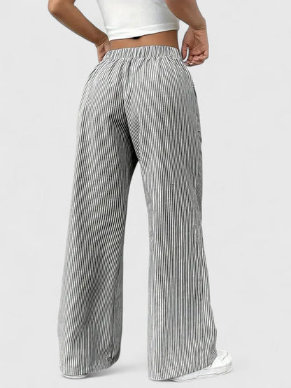 Jennifer | Pantalon Léger d’Été Taille Élastique