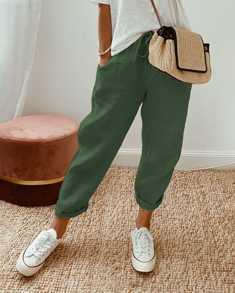 Rémy | Pantalon Taille Haute Décontracté Élégant