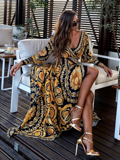 Doriane | Robe Longue Bohème Fendue