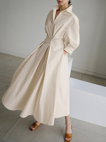 Salomé | Robe Longue Fluide à Coupe Flatteuse