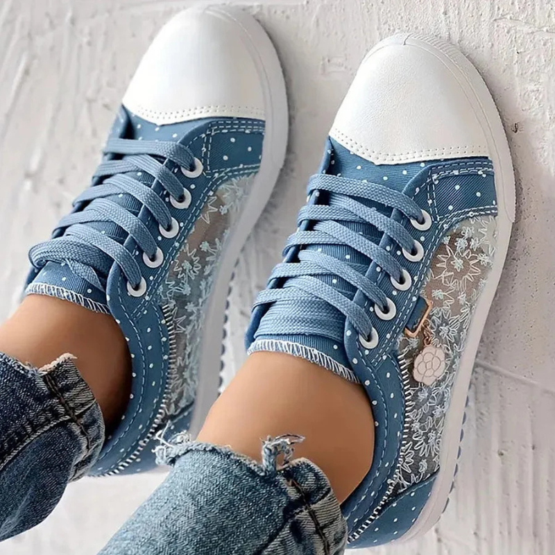 Manon | Baskets Souples Denim