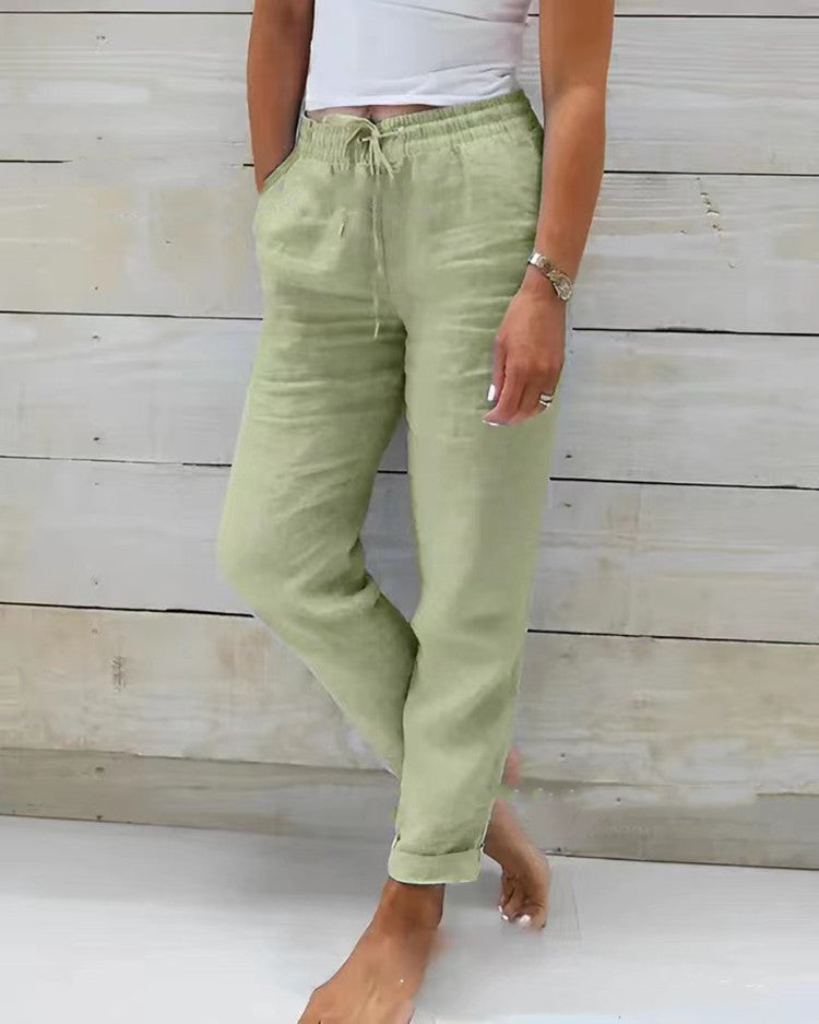 Madison | Pantalon Été Fluide Taille Élastique