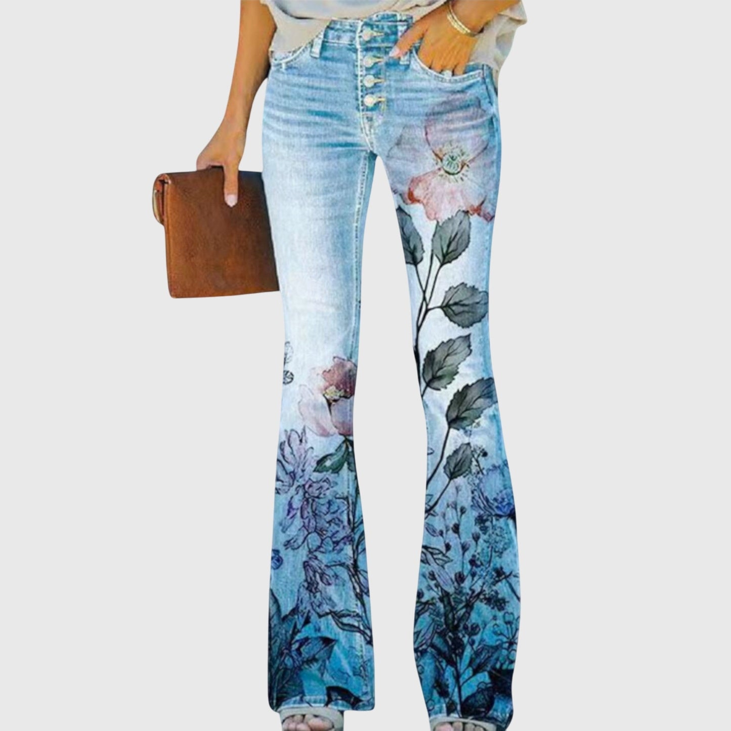 Flora | Pantalon Fleuri Fluide pour Été