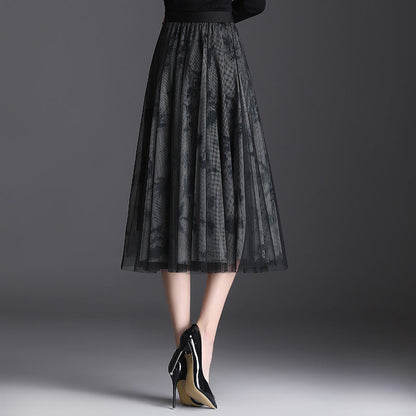 Juliette | Jupe Midi en Tulle à Trois Couches