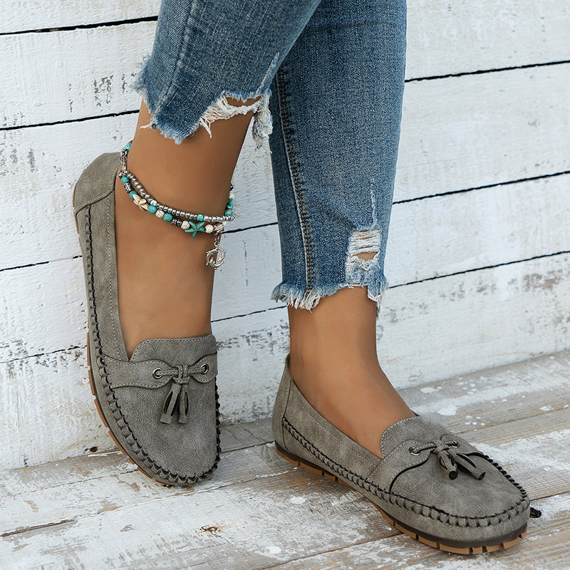 Reagan | Ballerines à Nœud Chic pour Femme
