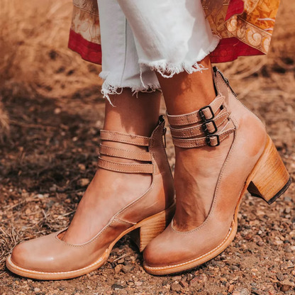 Marguerite | Sandales à Talon Brides Réglables pour Été