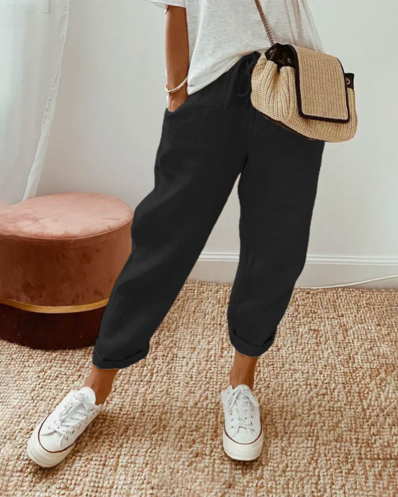 Rémy | Pantalon Taille Haute Décontracté Élégant